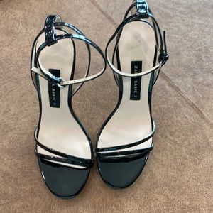 Zara Black Strappy Heels EU 38 Worn once